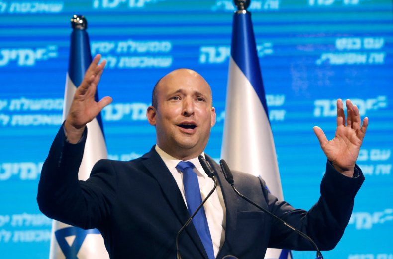 Yamina leader Naftali Bennett on March 24,