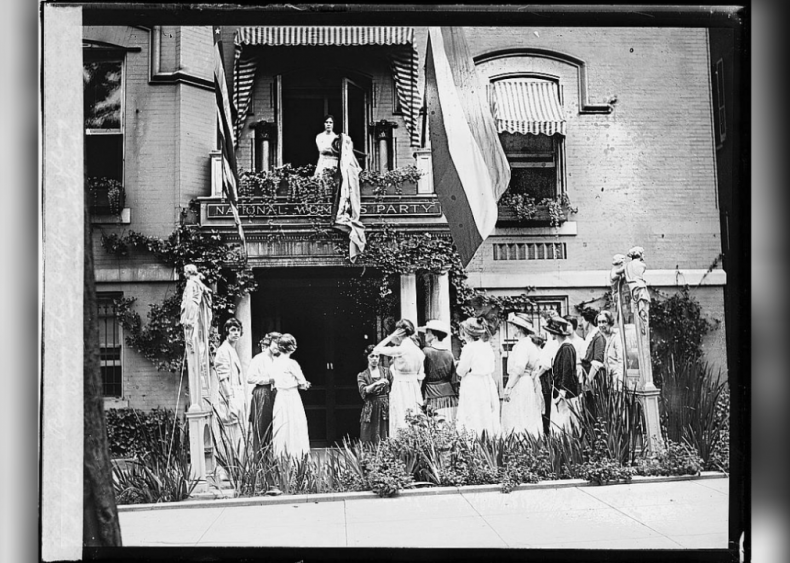 Raising the flag of suffrage