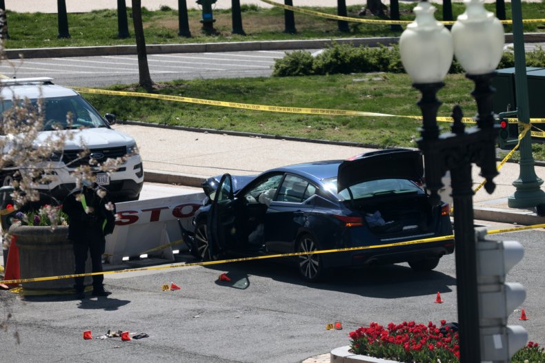 vehicle charged U.S. Capitol barricade