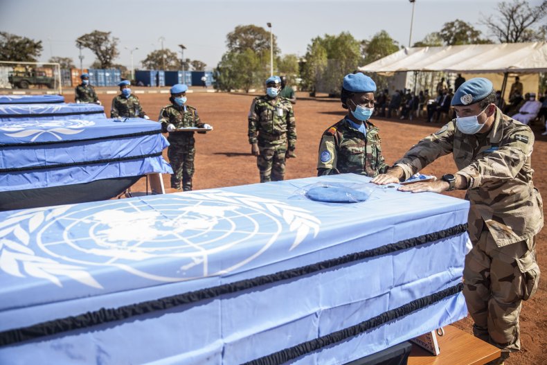 As World Wages War on COVID-19, U.N. Troops Fight on the
Front Lines 3 united, nations, peacekeepers, killed, mali