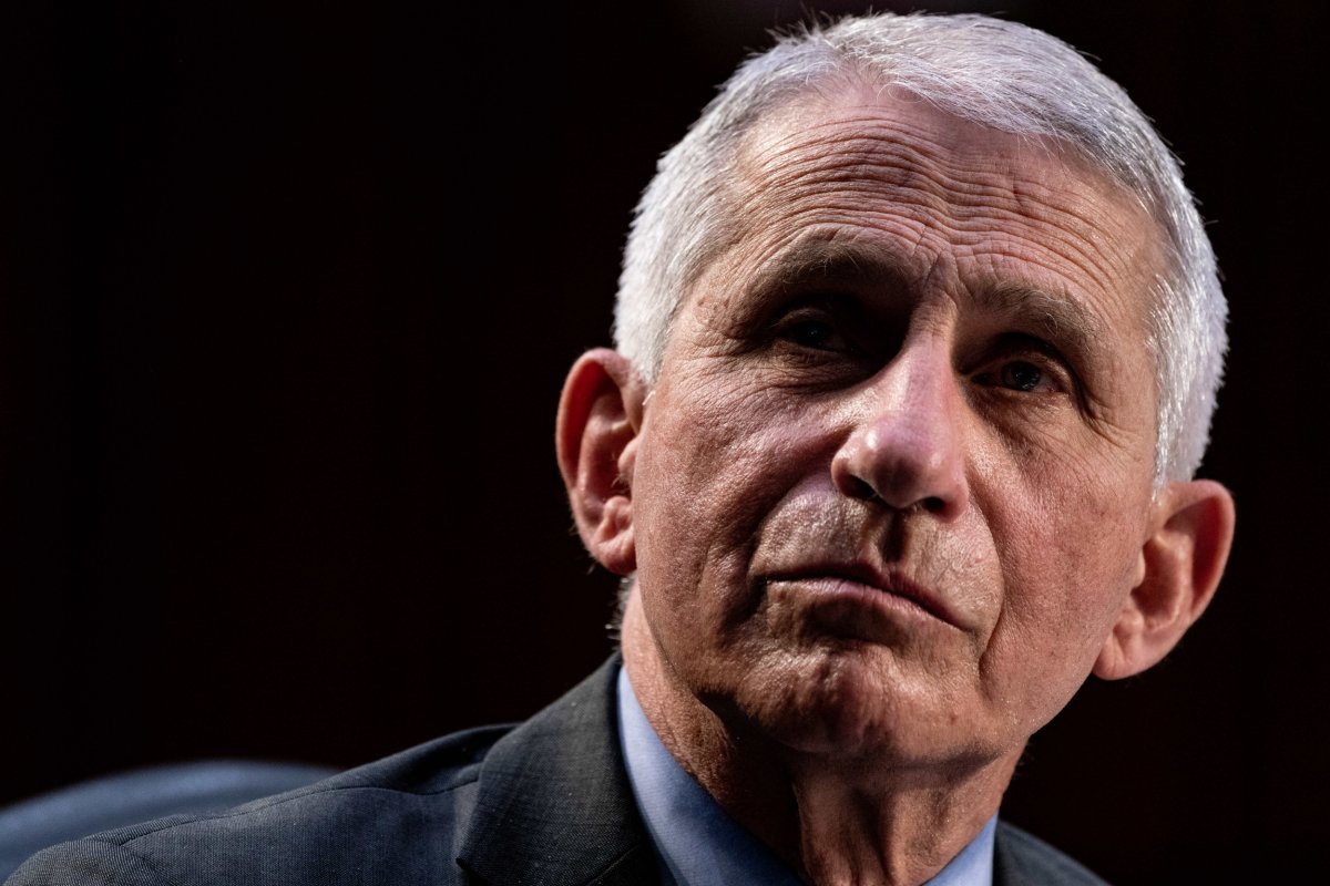 Dr. Anthony Fauci During a Senate Hearing