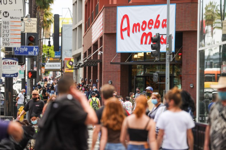 LA music store April 2021