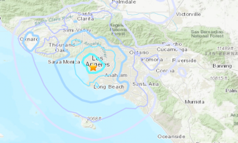 earthquake lennox los angeles california 