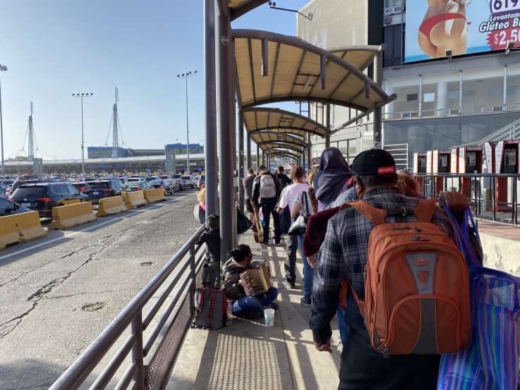 border pedestrian walkway San Ysidro