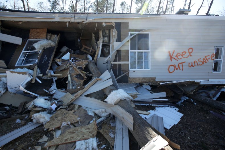 A Home Damaged by the 2019 Tornadoes