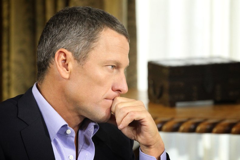 Lance Armstrong during Oprah Interview