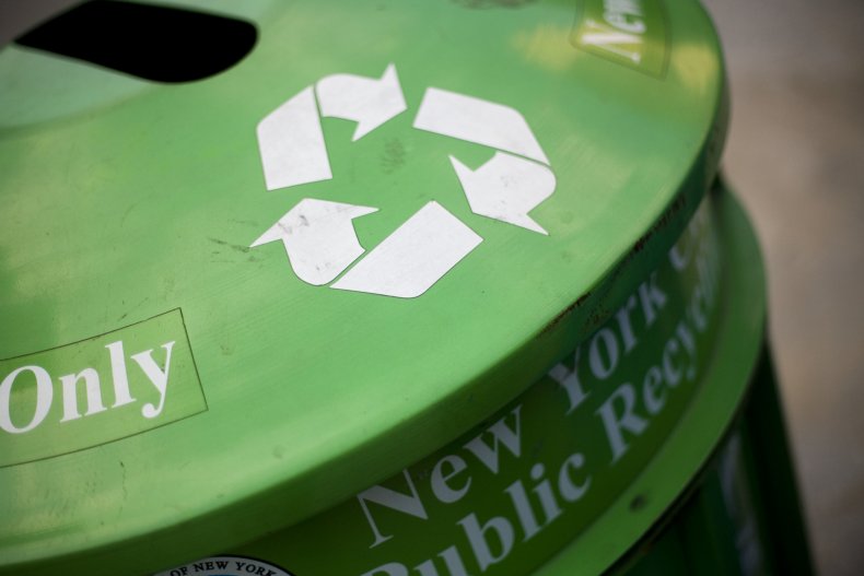 Green Recycle Bin