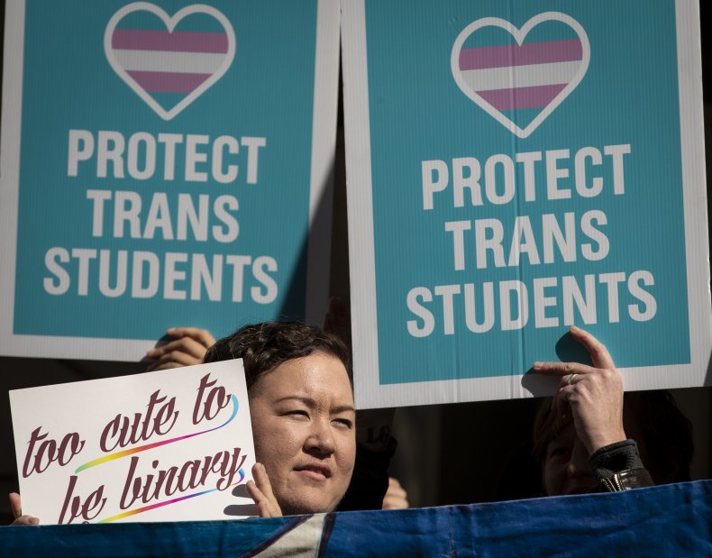 LGBTQ activists rally in New York City