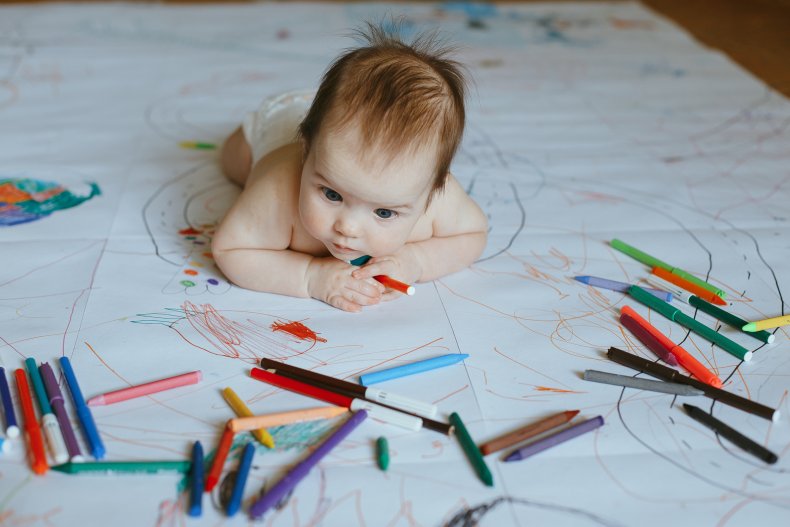 Baby drawing
