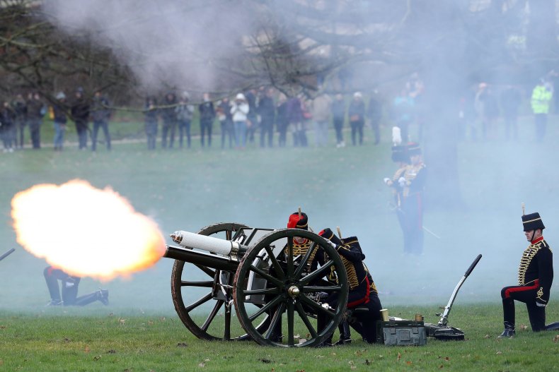 A 2018 Gun Salute Honors Elizabeth II