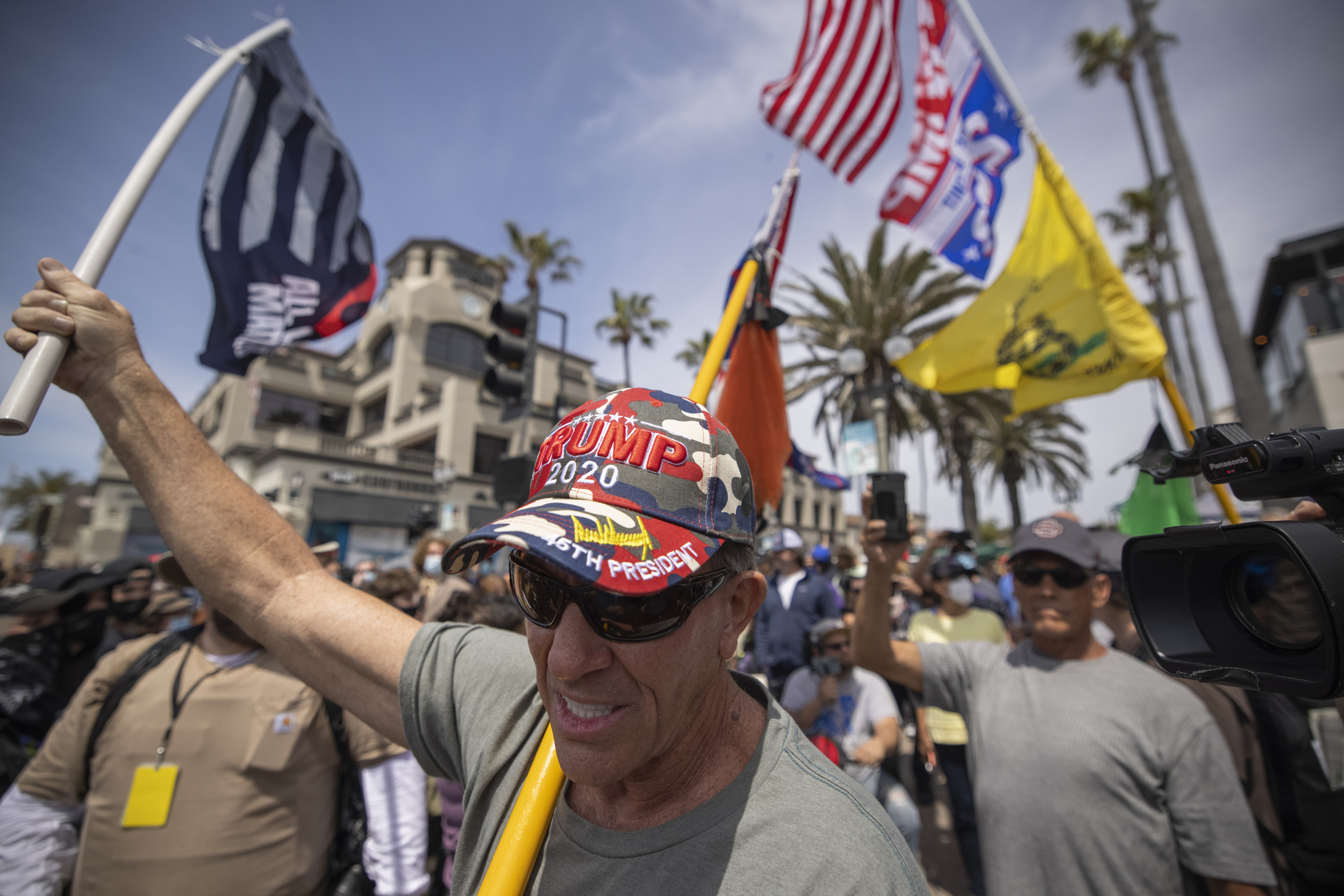 Cops close ‘White Lives Matter’ rally in Huntington Beach turned violent within 90 minutes