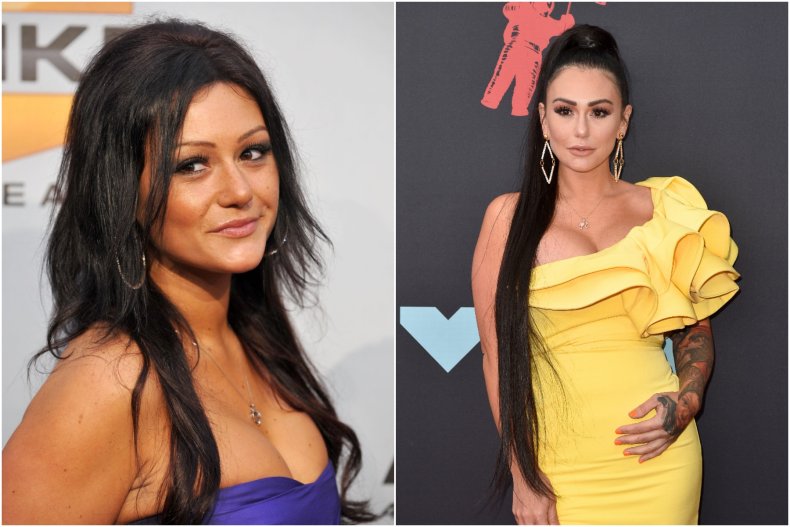 Jenni 'JWoww' Farley then and now