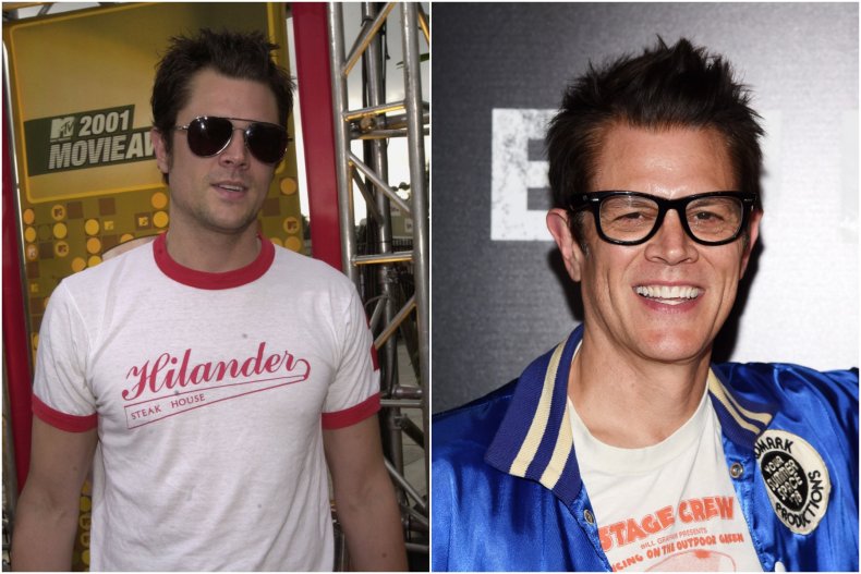 Johnny Knoxville then and now 