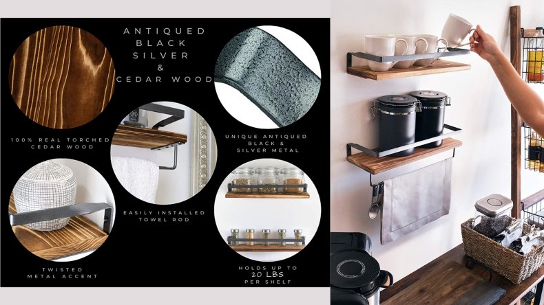 Peter's Goods Rustic Floating Shelves