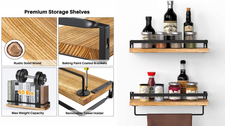 Amada Rustic Floating Shelves