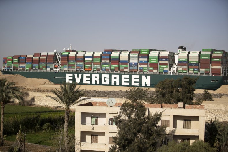 Ever Given containership Suez Canal March 2021