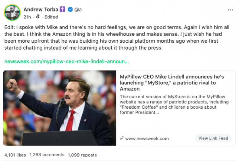 Andrew Torba Gab Post