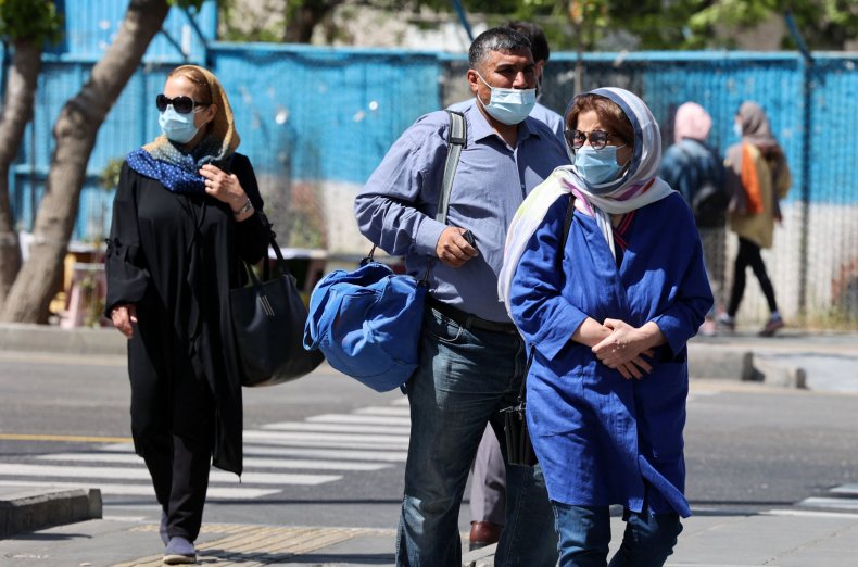 Iranians Wearing Masks