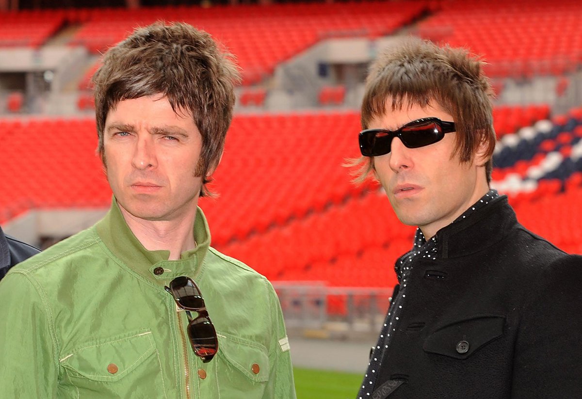 Noel and Liam Gallagher at Wembley