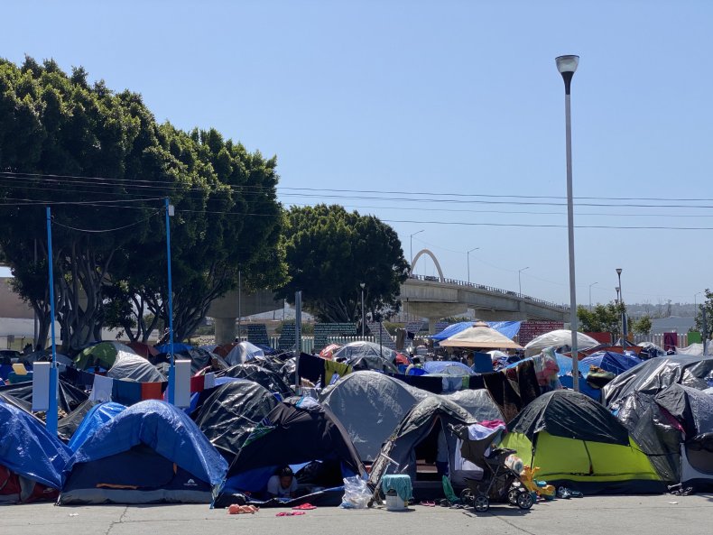 Border tent camp