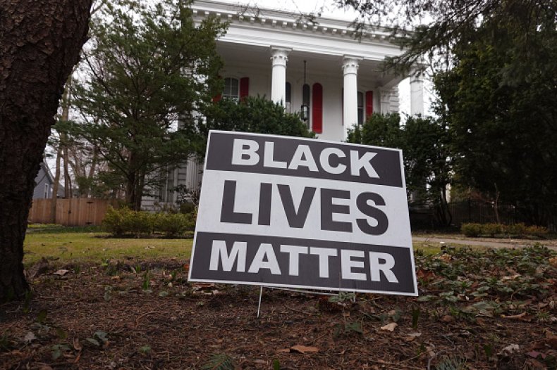 Black Lives Matter sign