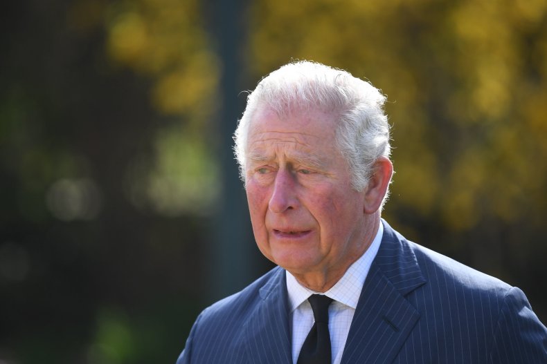 Prince Charles Inspects Prince Philip Palace Flowers
