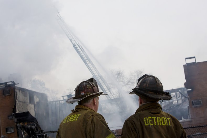 detroit baby found fire