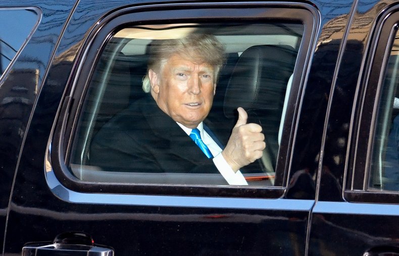Trump leaves Trump Tower in March