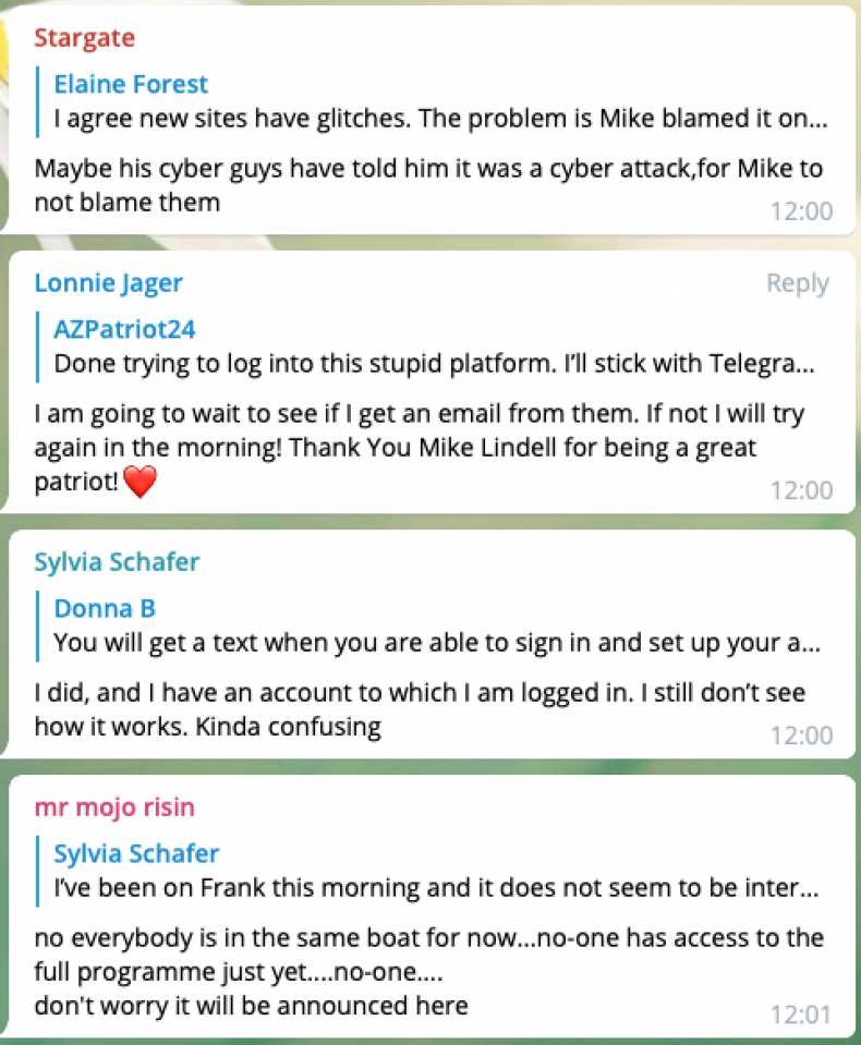 Mike Lindell Telegram