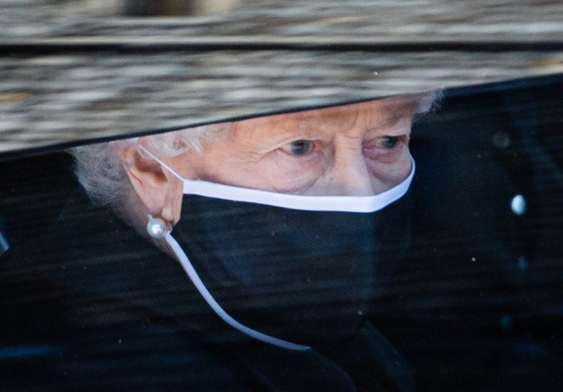 Queen Elizabeth Mourns Prince Philip at Funeral