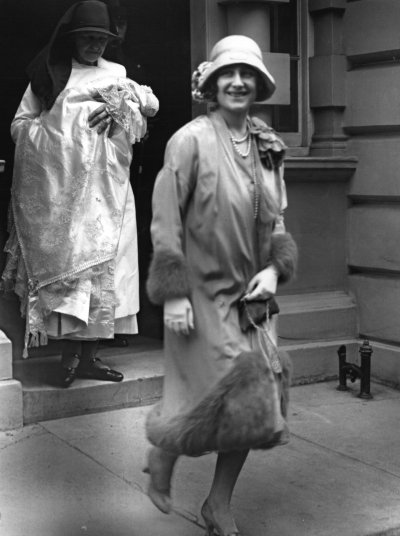 Queen Elizabeth II Leaves Home for Christening Queen Elizabeth II Leaves Home for Christening