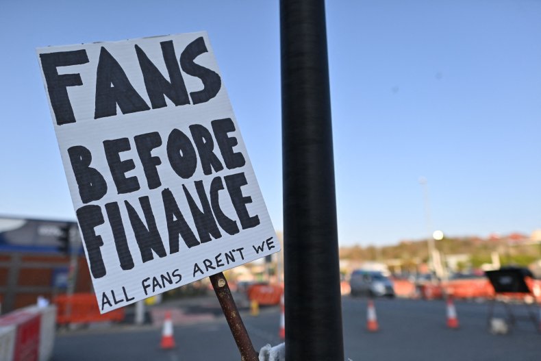 super league placard at elland road