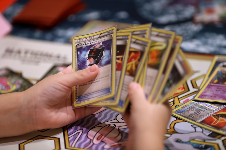 A Hand  of Pokémon Cards in 2016
