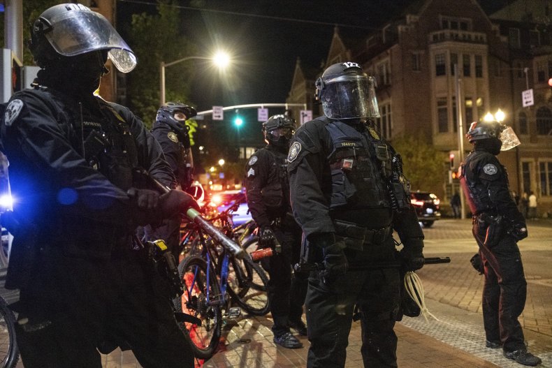 The police officer was punched in Portland