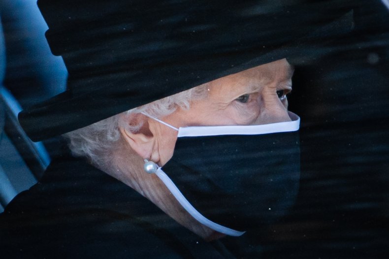 Queen Elizabeth II at Prince Philip's Funeral