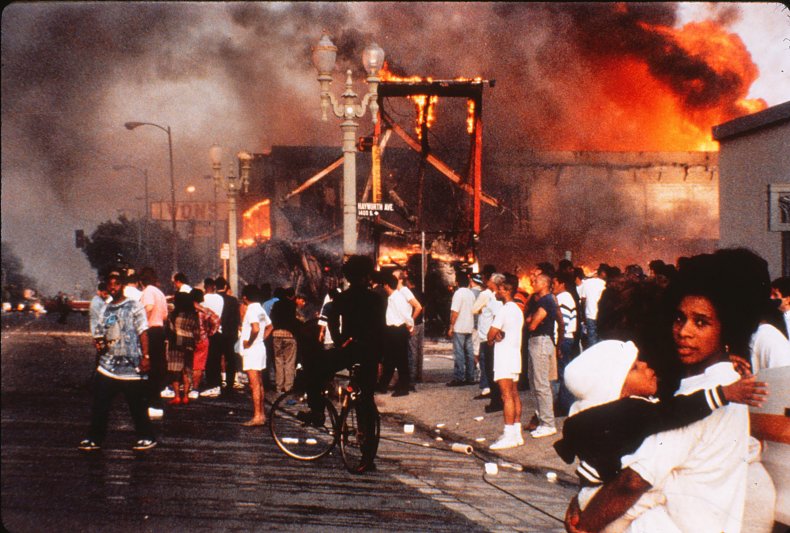 Rodney King Mother Child Fire