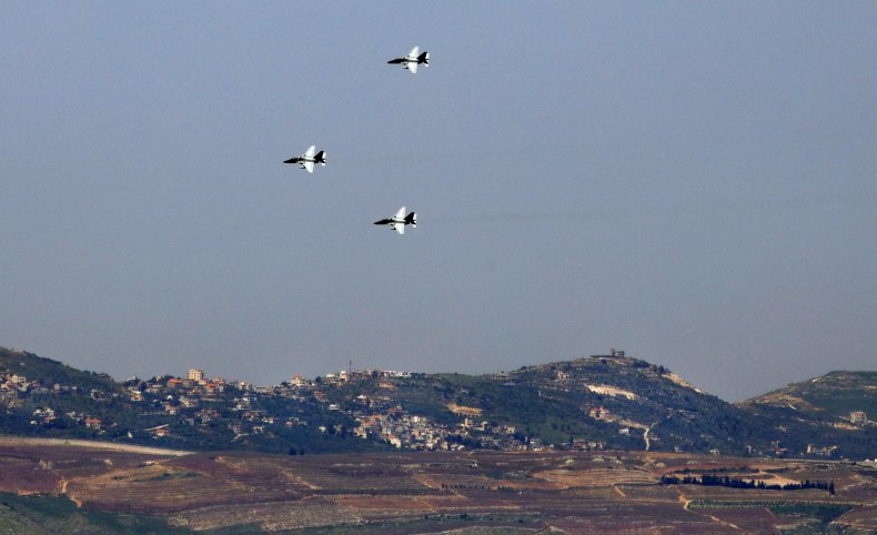 israel, jets, golan, syria
