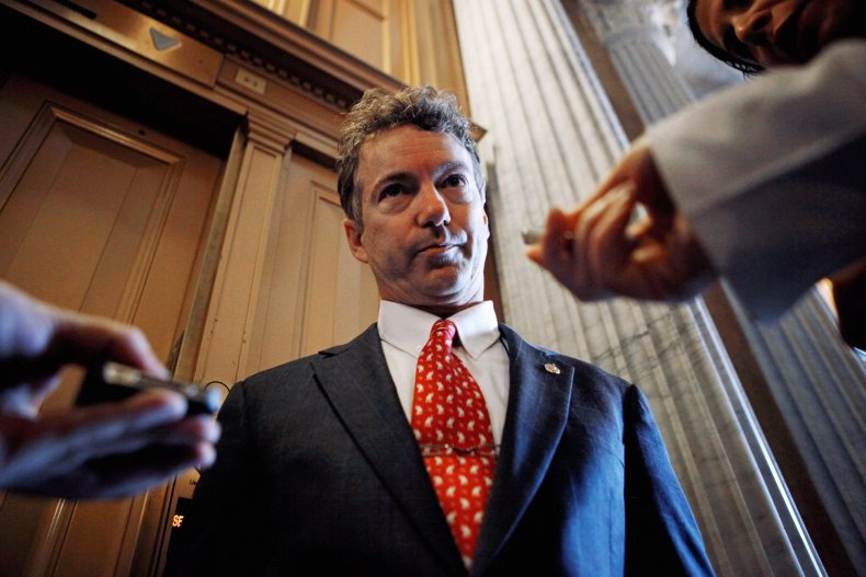 Rand Paul Biden burn mask COVID vaccine