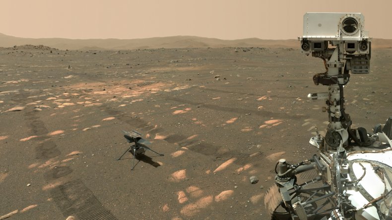 Perseverance rover selfie