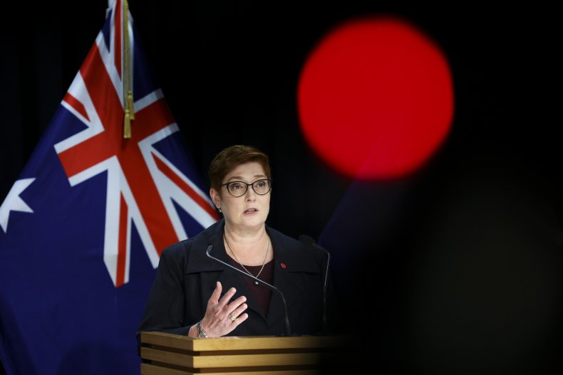 Australian Foreign Minister Marise Payne