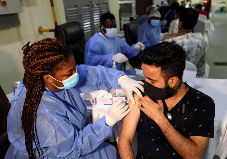 chinese, vaccine, dubai, uae, sikh, temple