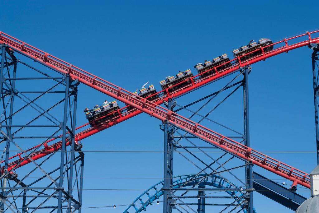 Terrified Rollercoaster Riders Forced To Climb 200ft Down After