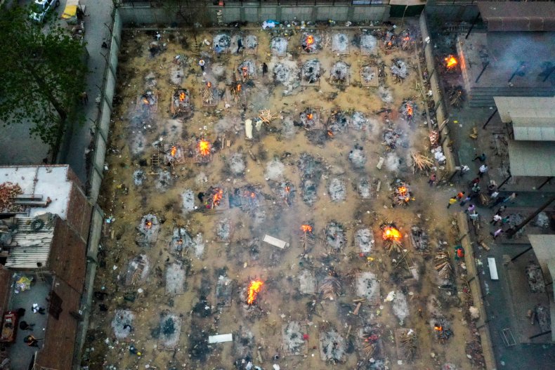 India New Delhi COVID Cremation