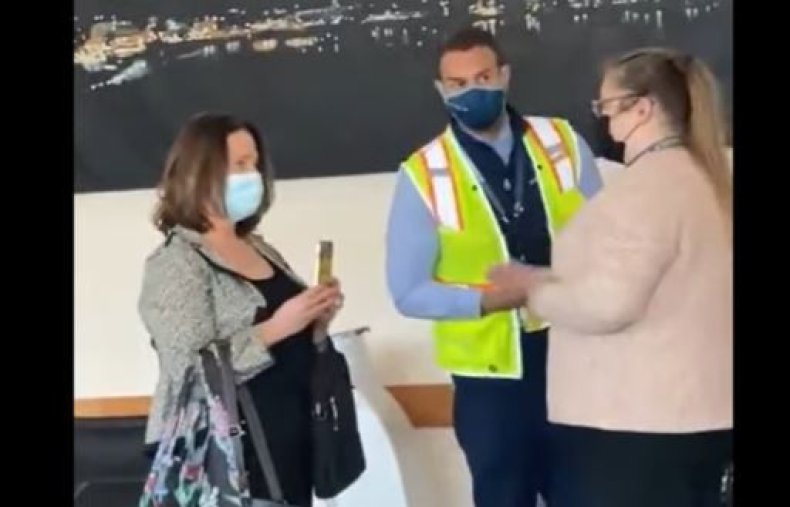lora reinbold alaska airlines mask