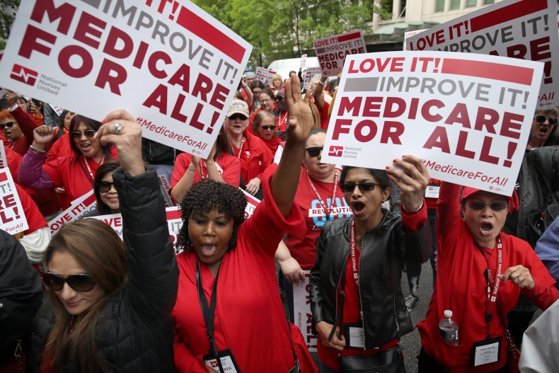 Medicare for all protest