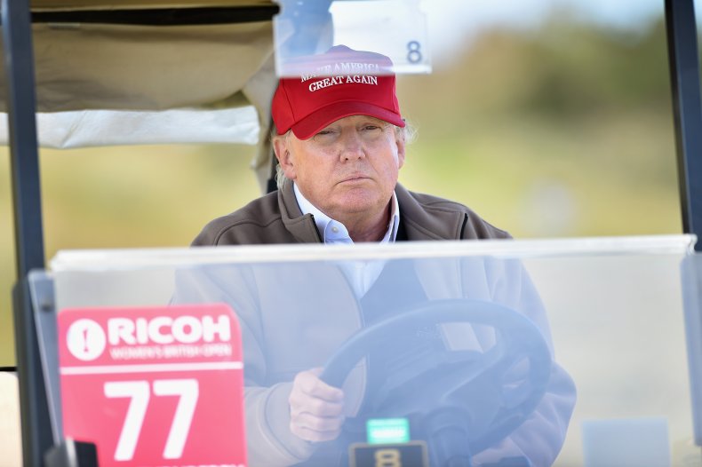 Donald Trump Lindsey Graham golf contest tournament