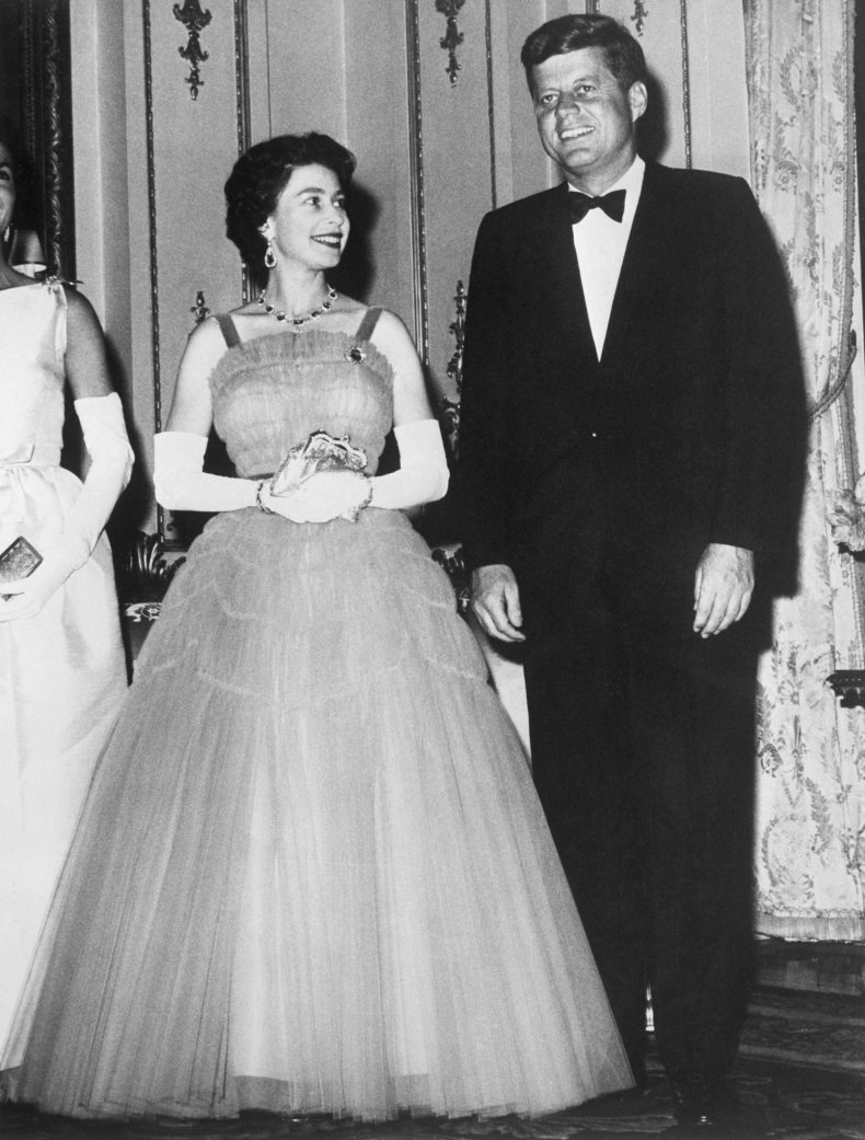 Queen Elizabeth II and John F. Kennedy