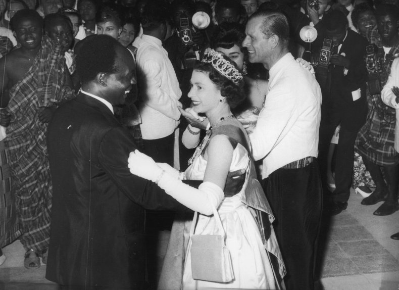 Queen Elizabeth II With President of Ghana
