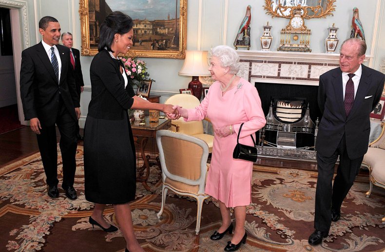 Queen Meets Barack and Michelle Obama