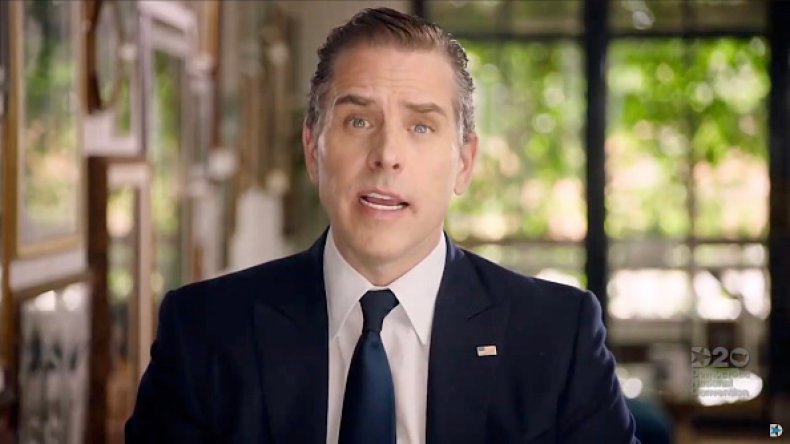 Hunter Biden during the 2020 DNCC.